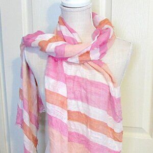 Lovely CEJON Long Scarf With Frayed Edges All The Way Around